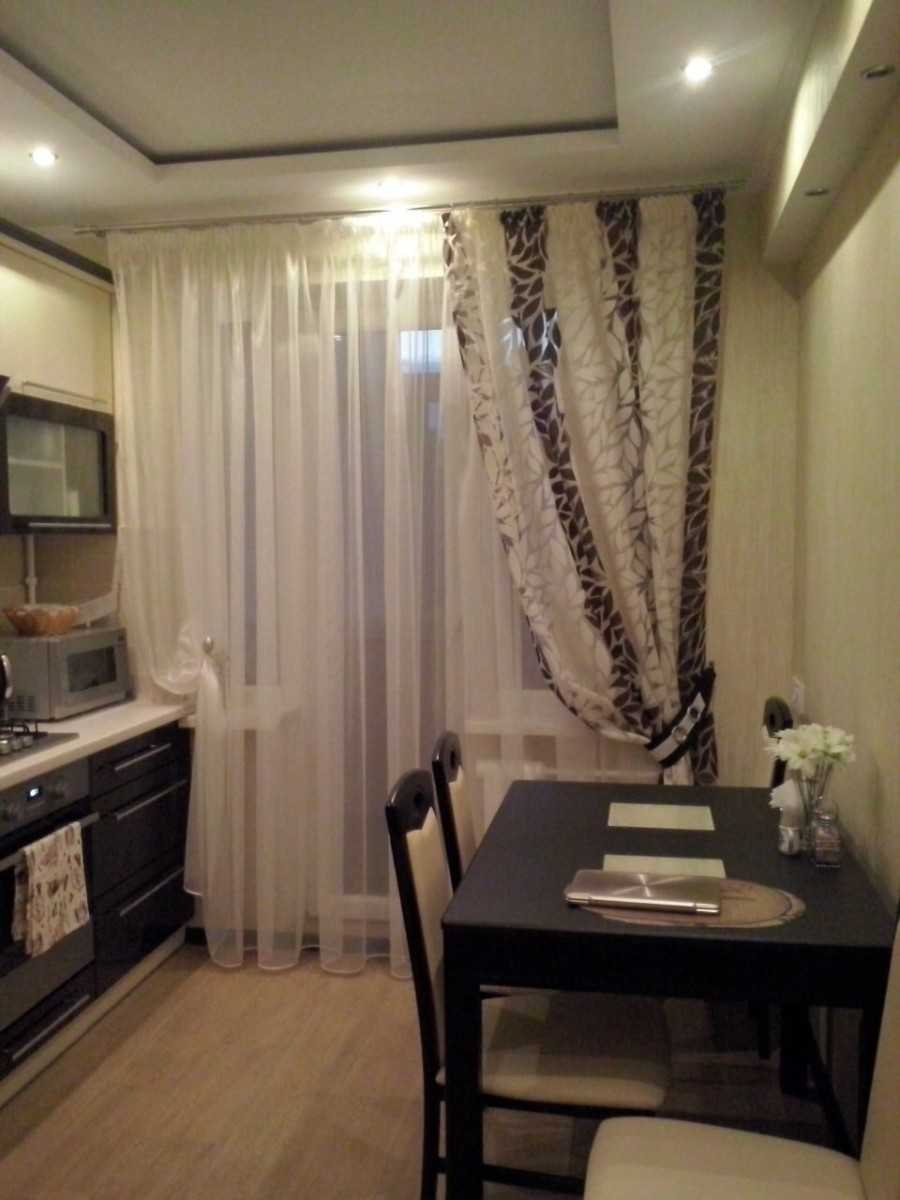 Шторы для кухни длинные современные