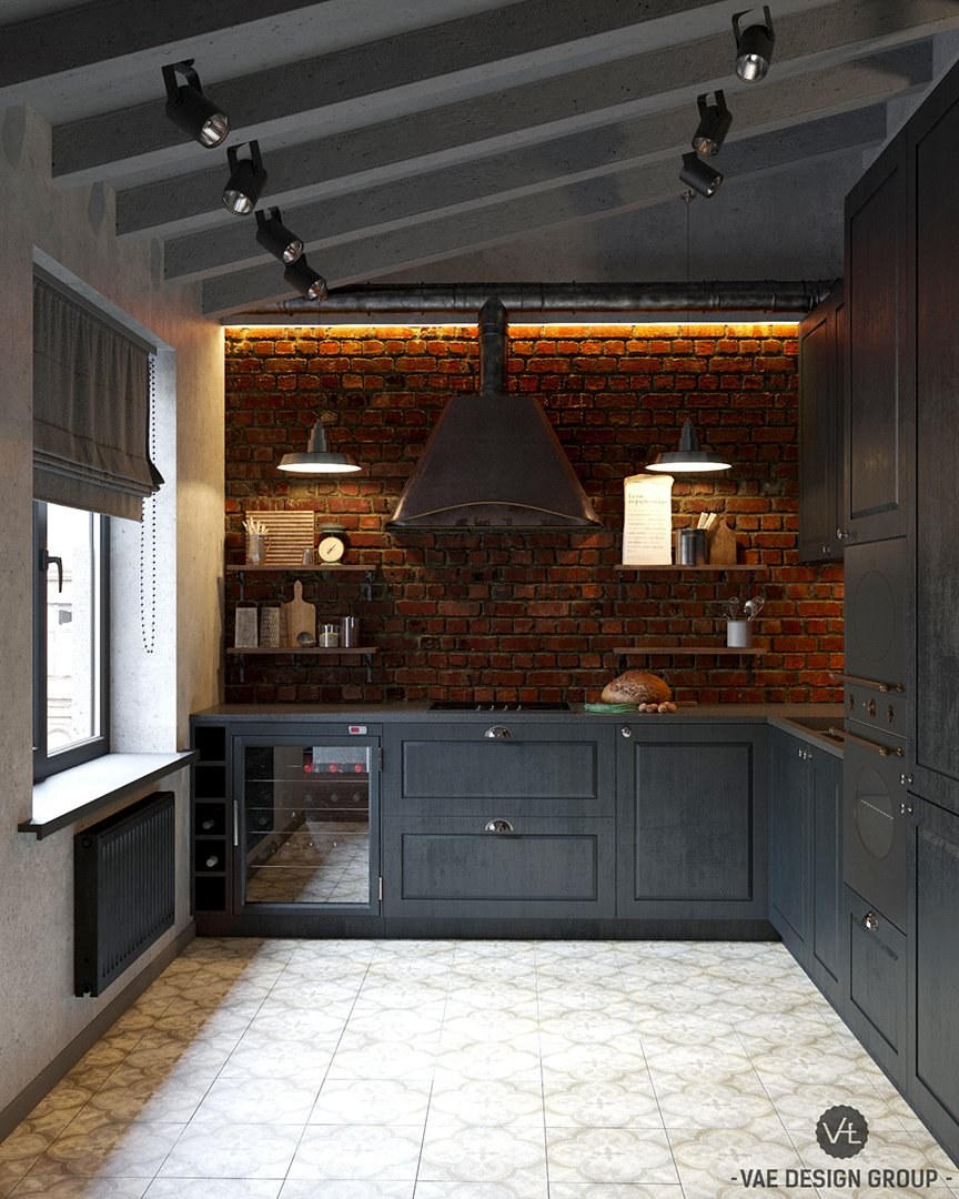 Кухня лофт-04 BMS