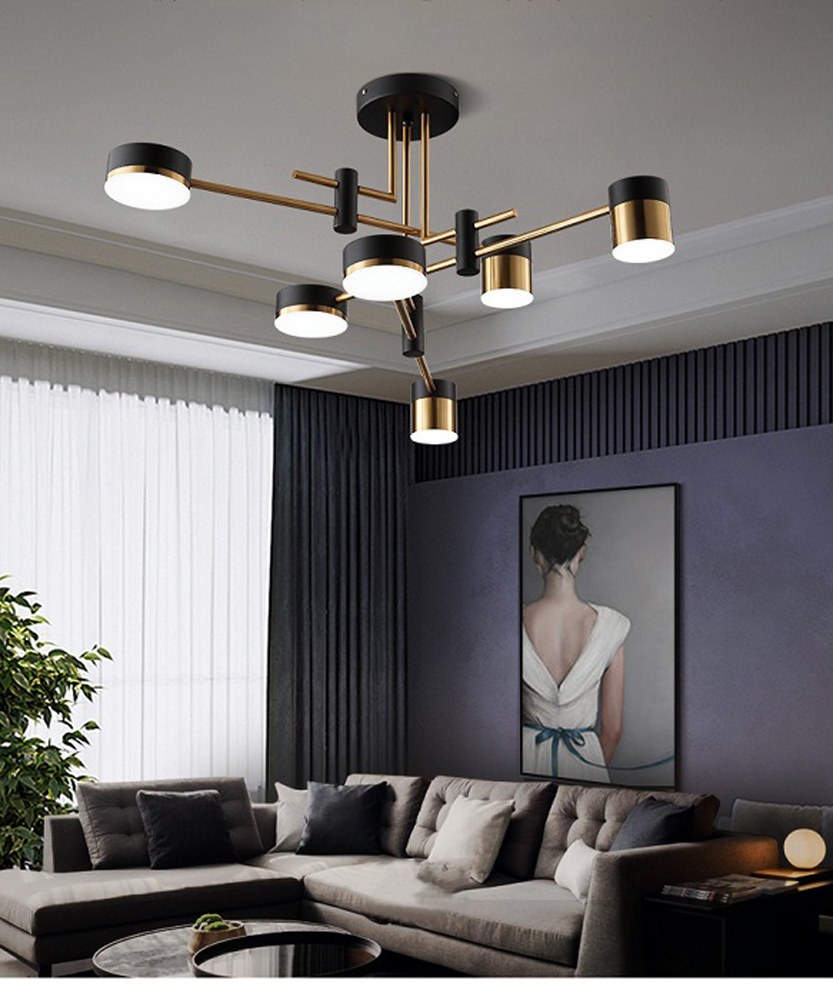 Стильная люстра в гостиную