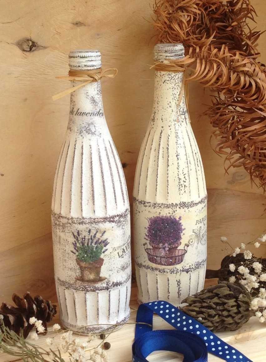 Декупаж бутылок
