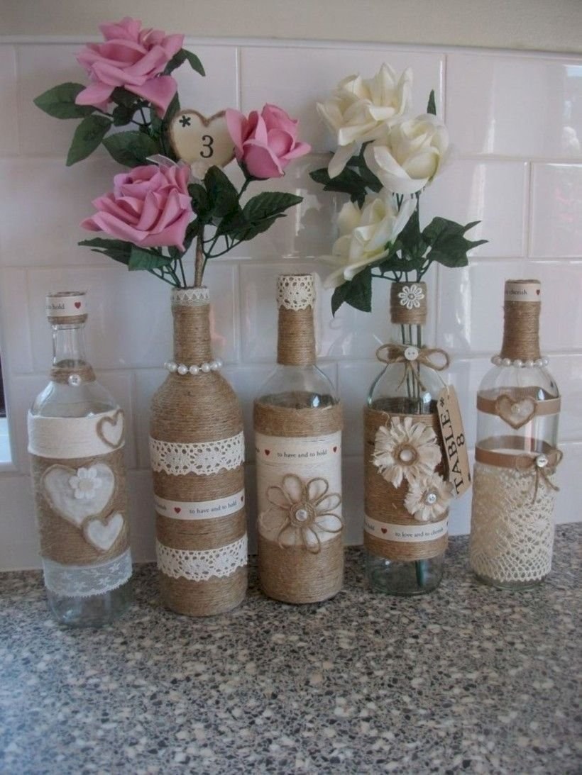 Декорировать бутылку