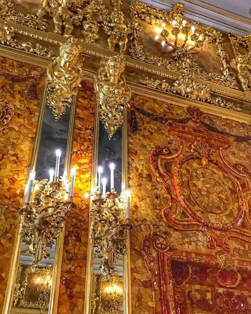 Янтарная комната в Екатерининском Дворце