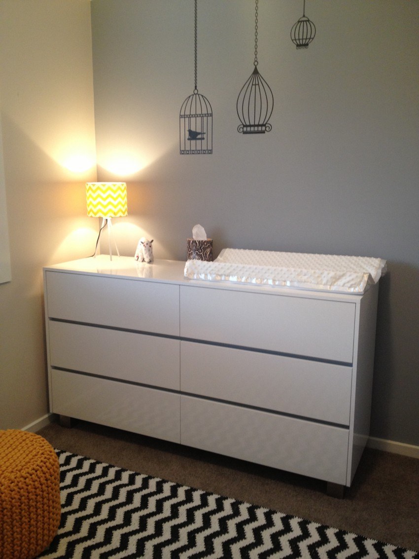 Белый комод Malm ikea