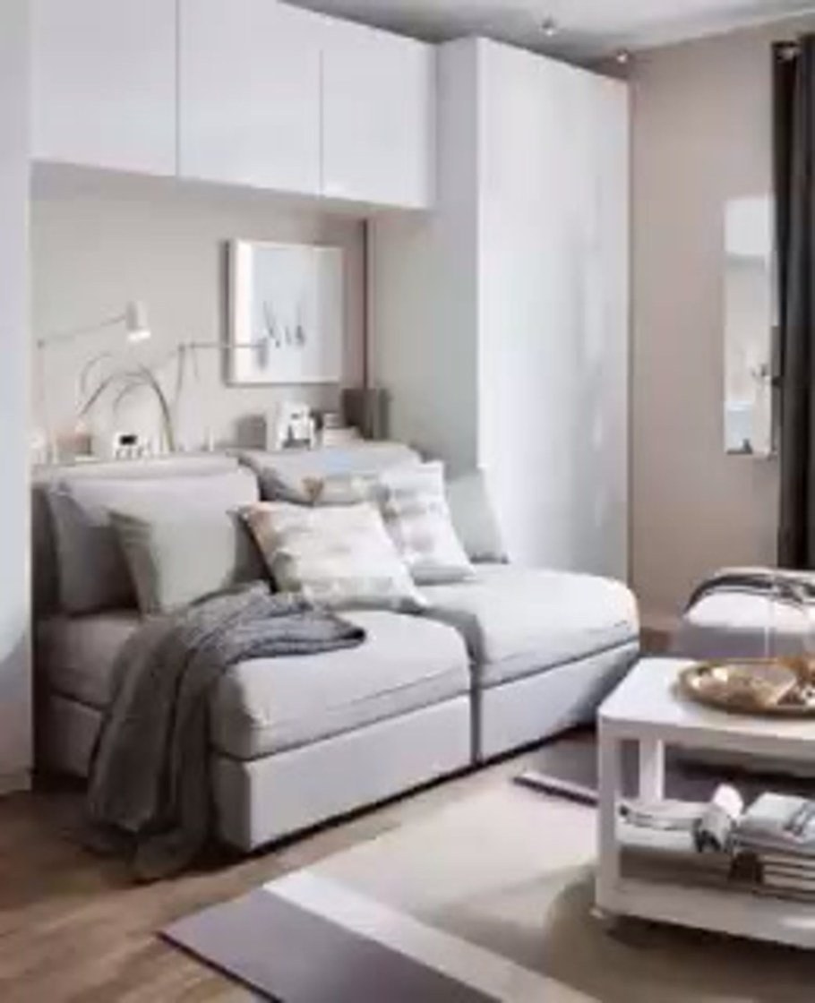 Спальня-гостиная икеа в интерьере