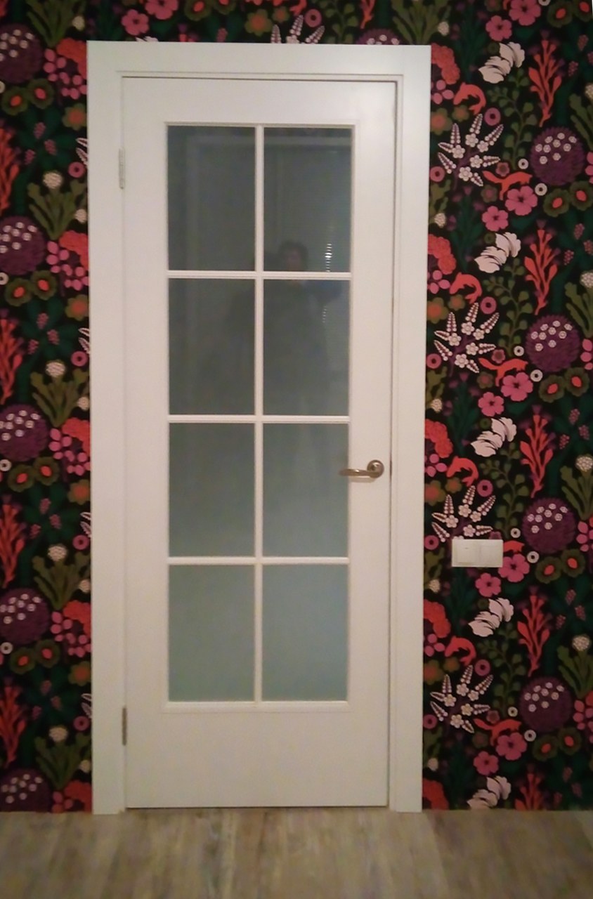 Двери английская решетка с фацетом