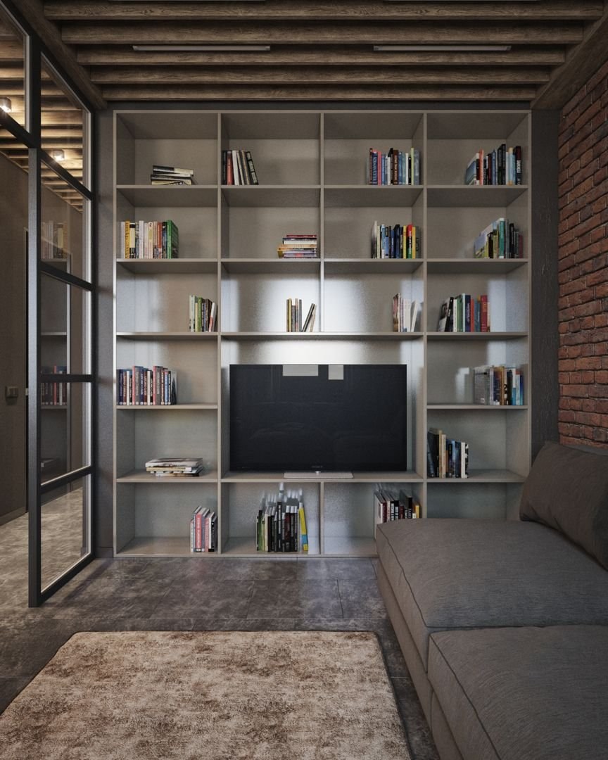 Стеллаж лофт Loft Wood Studio