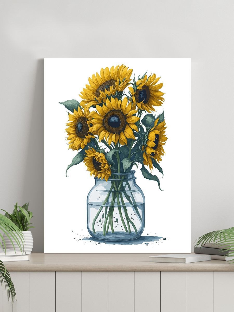 Подсолнухи в интерьере (54 фото)