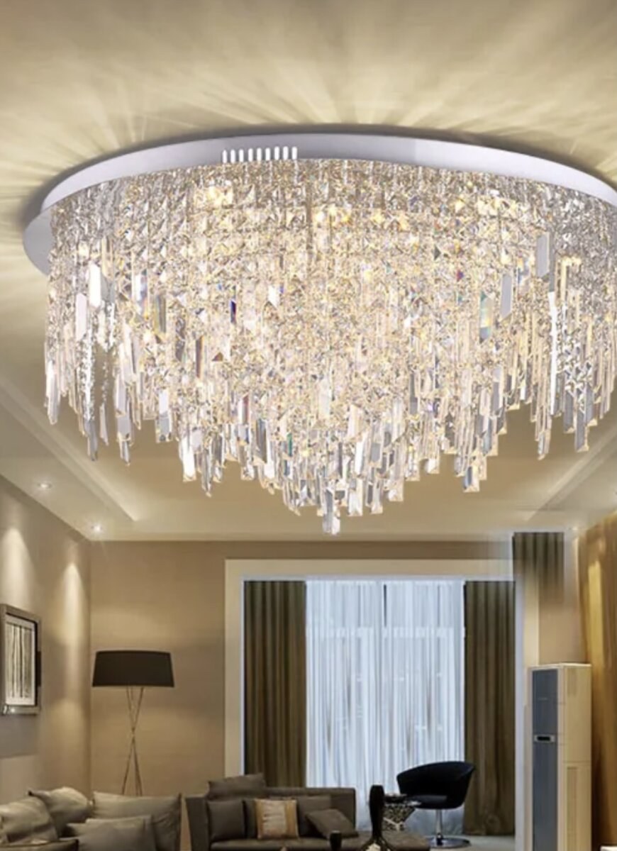 Модные люстры в гостиную