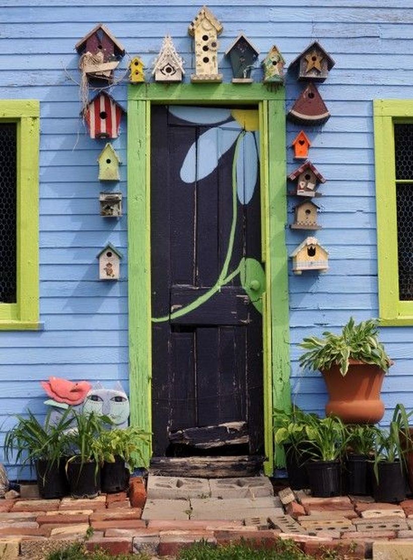 Декор стены сарая