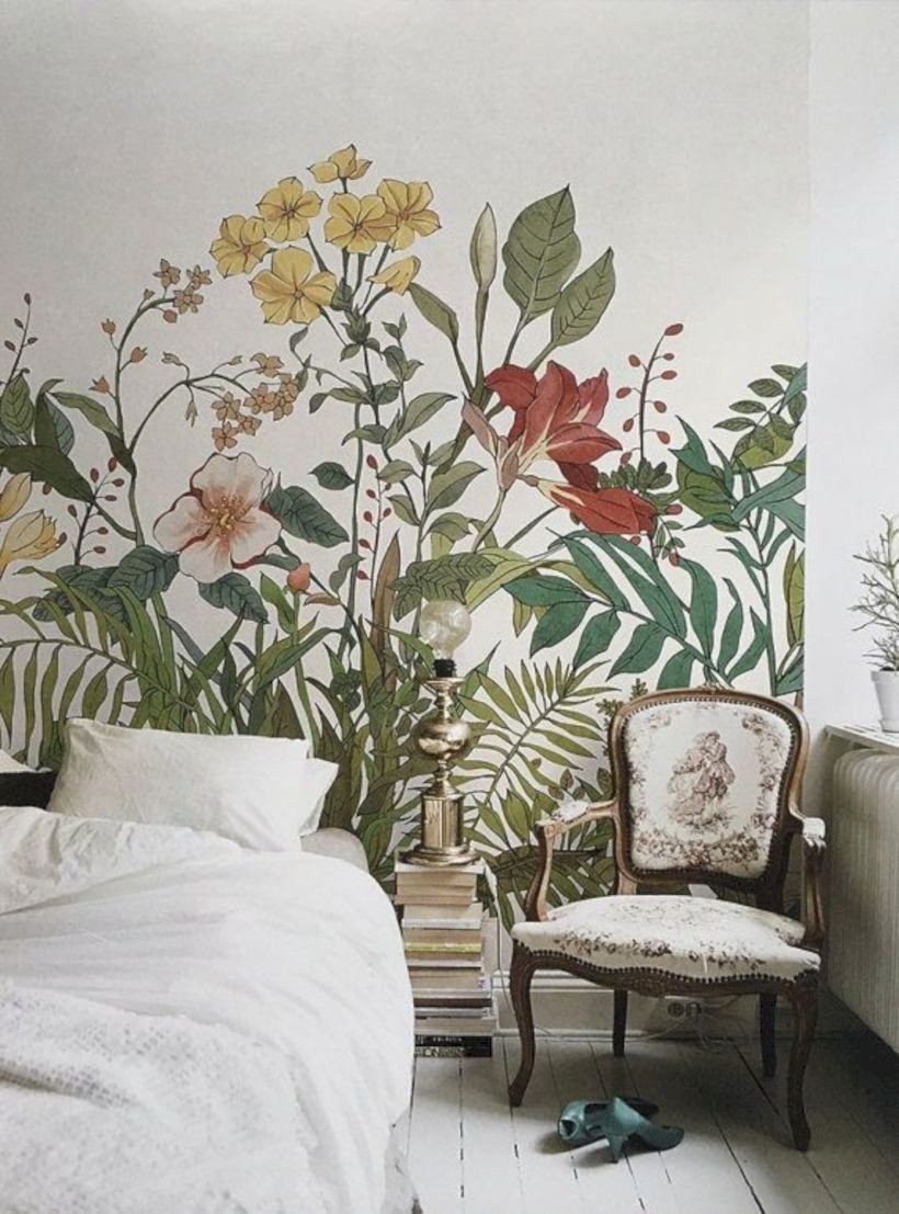 Расписанные стены в интерьере