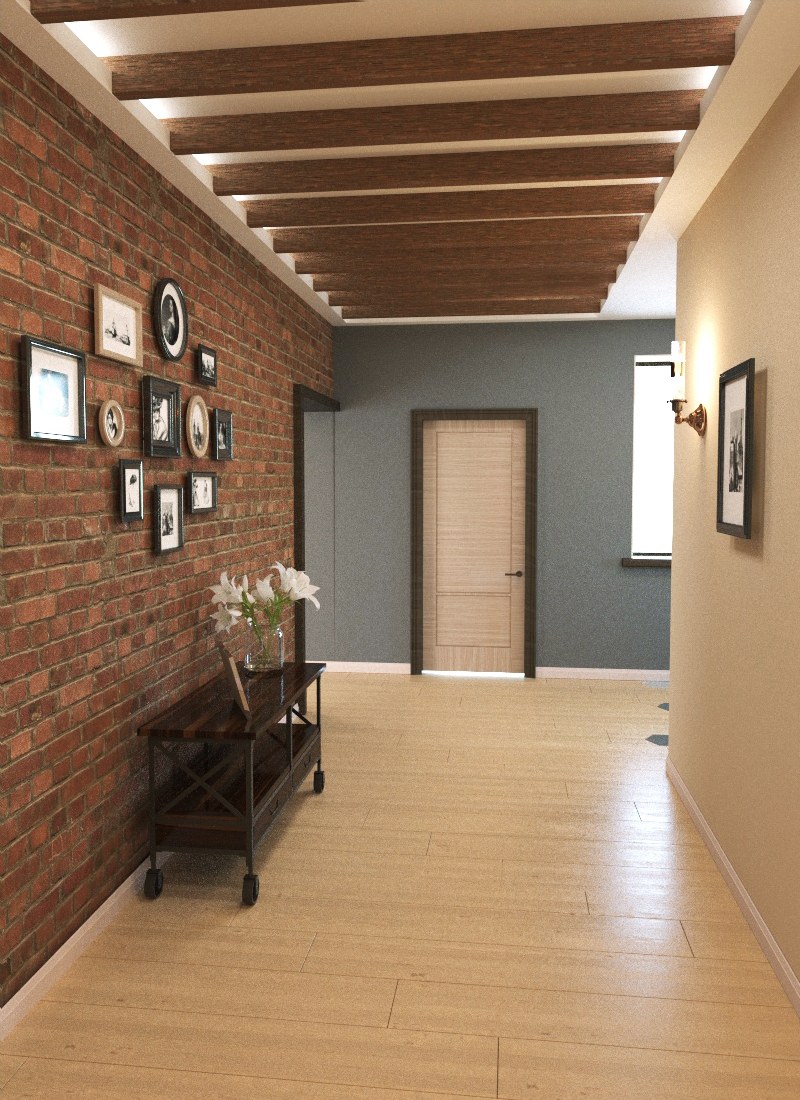 Отделка коридора в частном доме