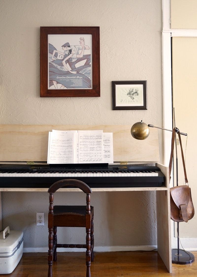 Пианино в интерьере