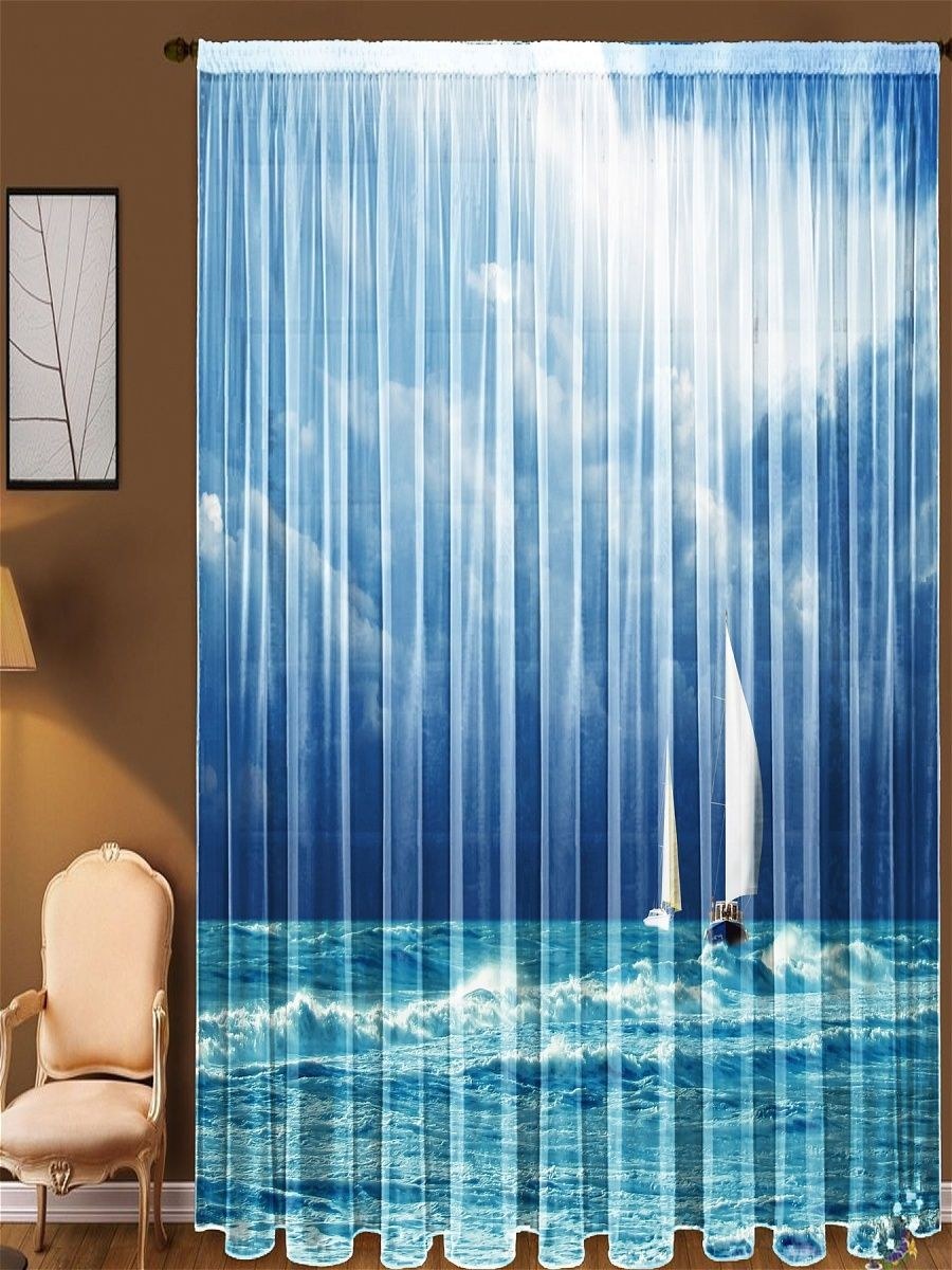 Тюль креп в интерьере (61 фото)