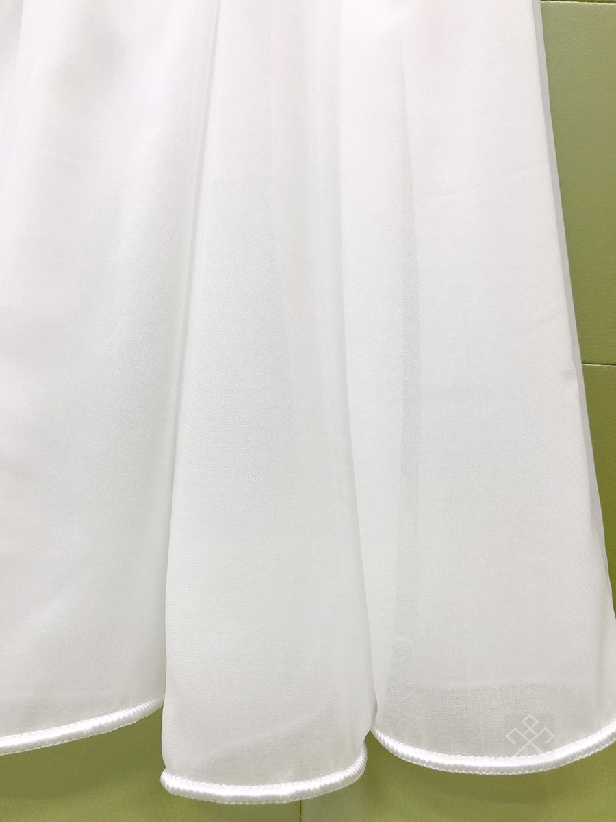 Тюль креп белый