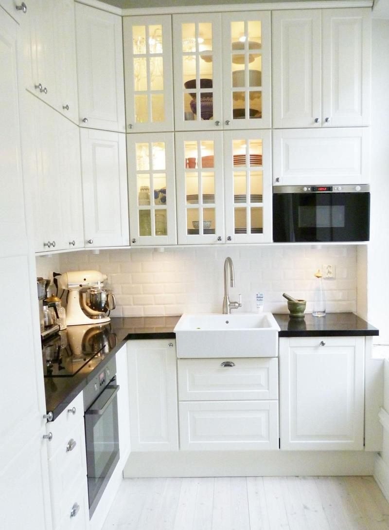 Маленькая кухня ikea угловая