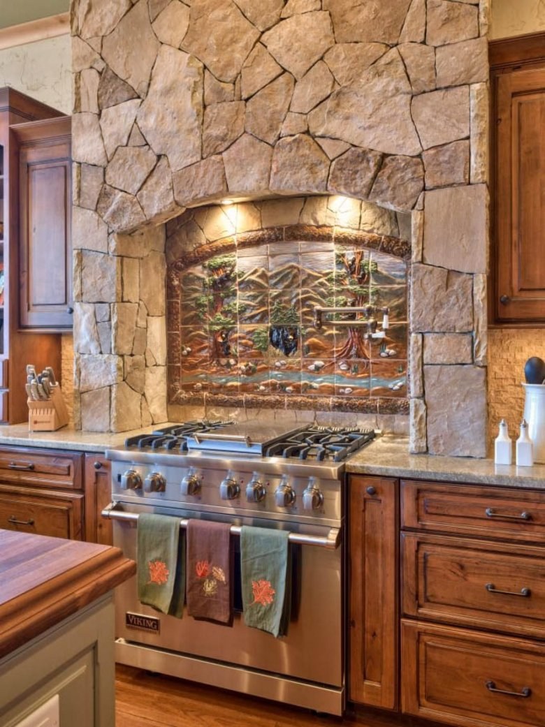 Интерьер кухни под старину