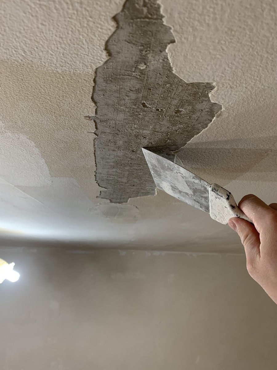 Шпаклевка потолка