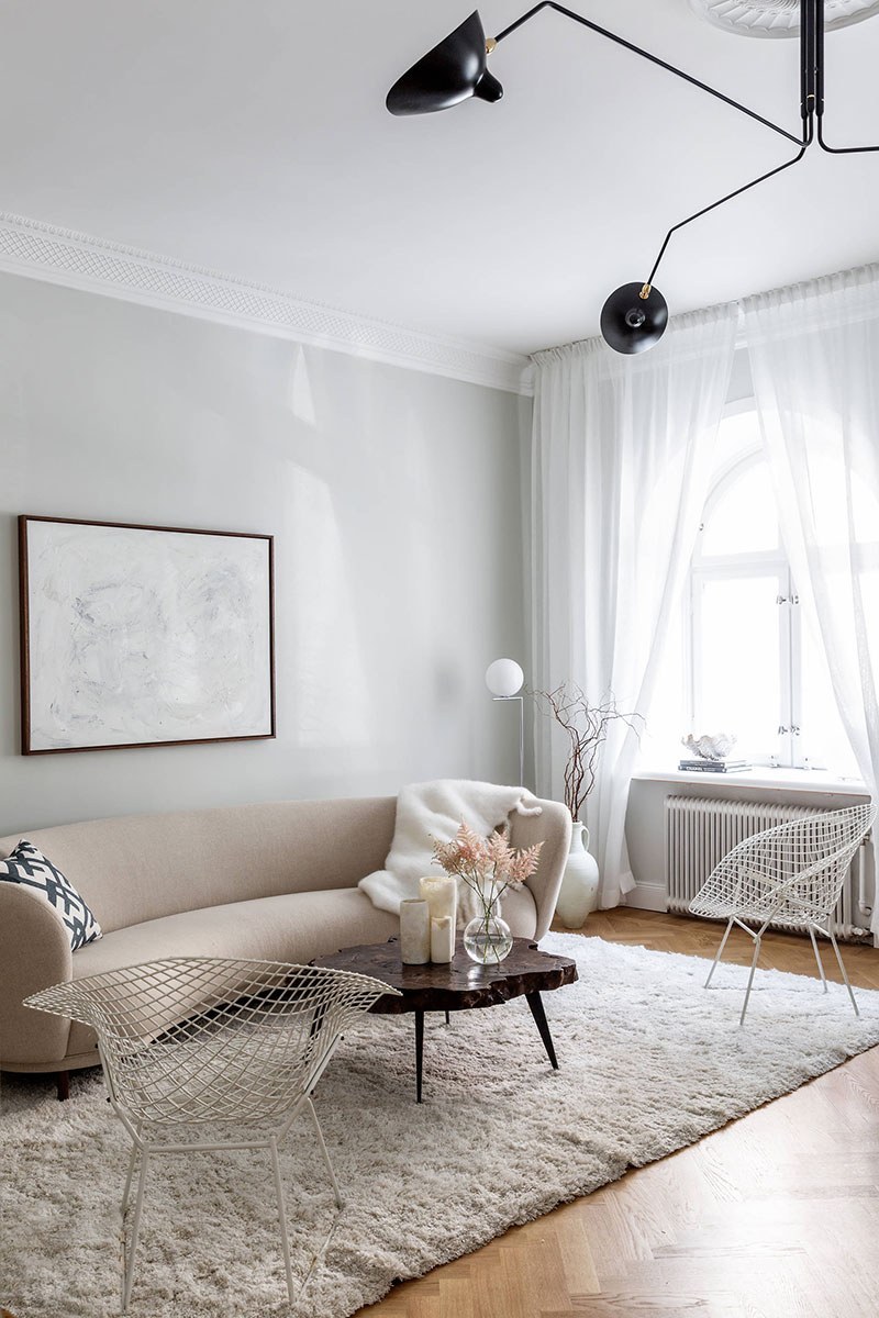 Скандинавский стиль в квартире светлый