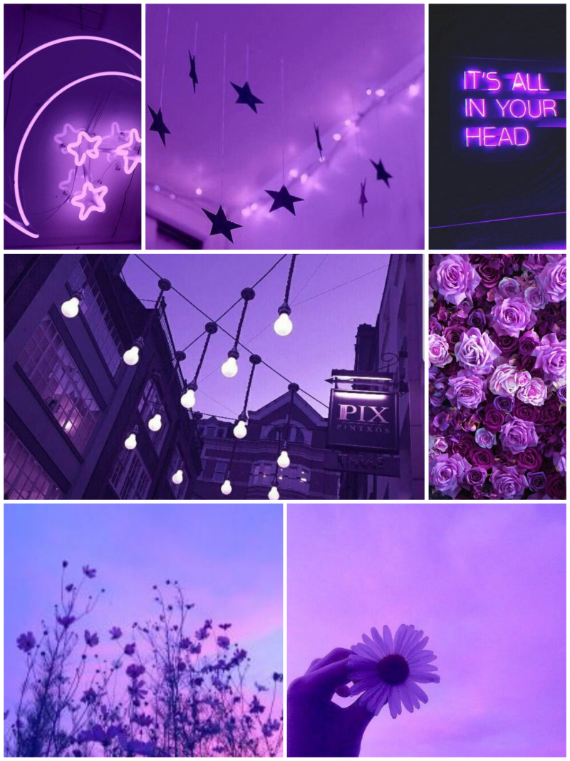 Рисунки фиолетового цвета