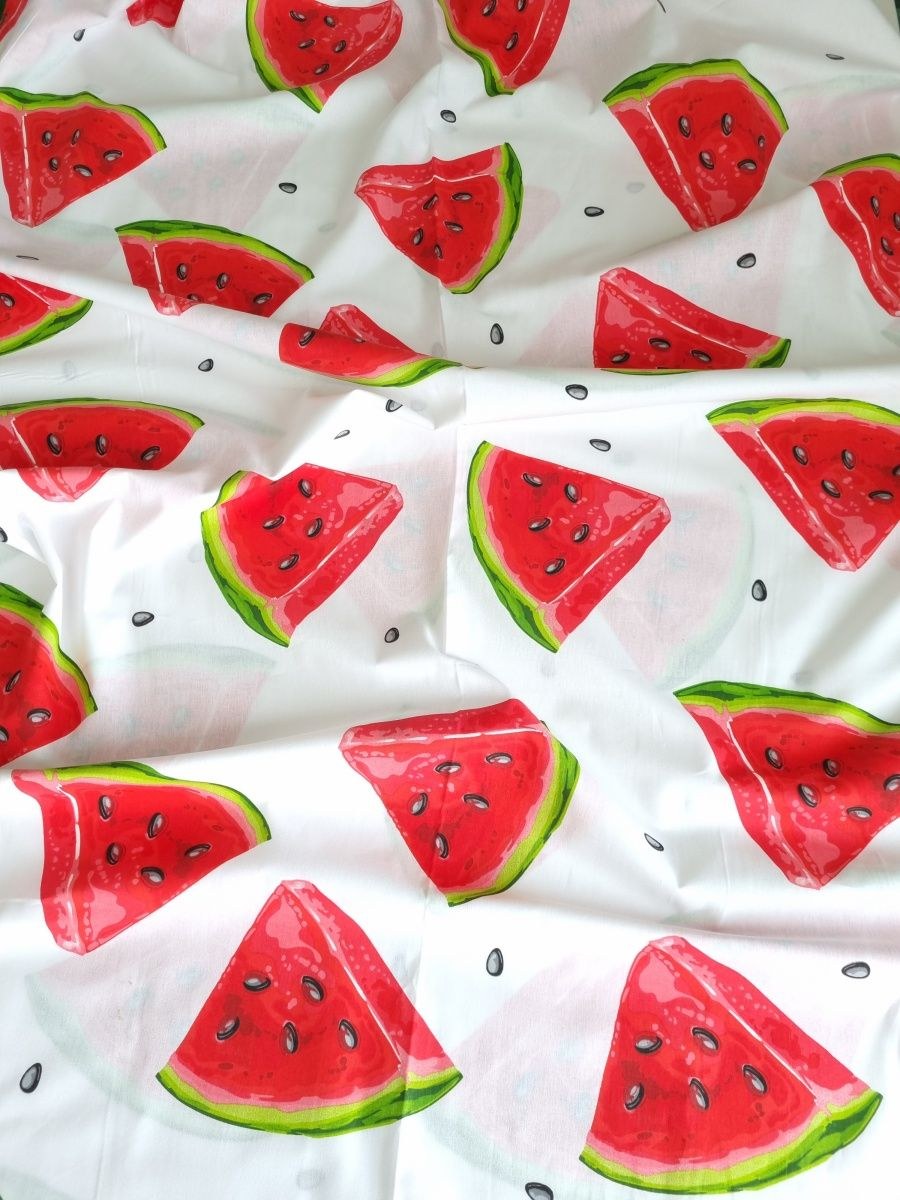 Ткань с арбузами