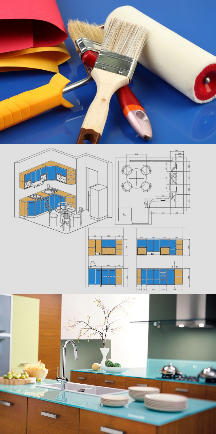 С чего начать ремонт на кухне