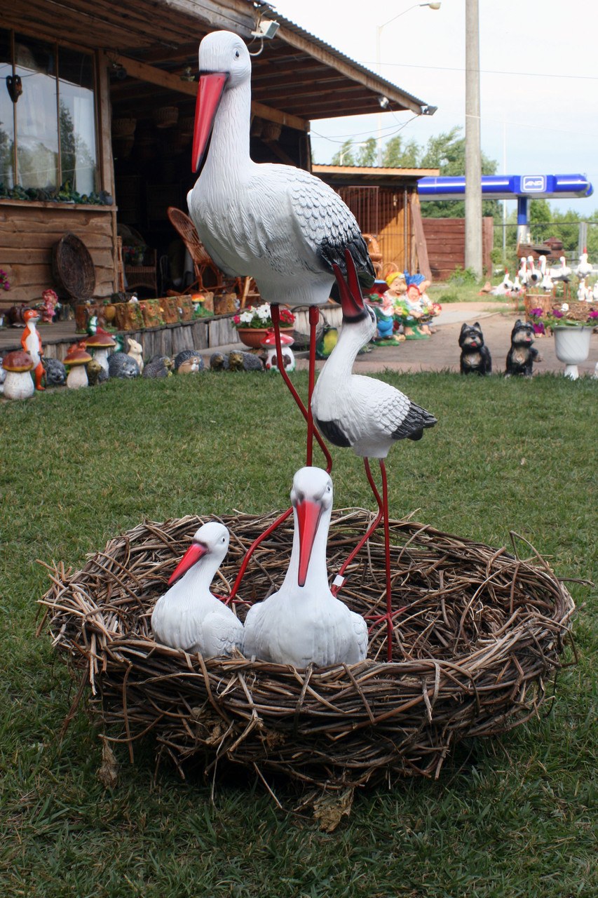 Декоративное гнездо для аиста