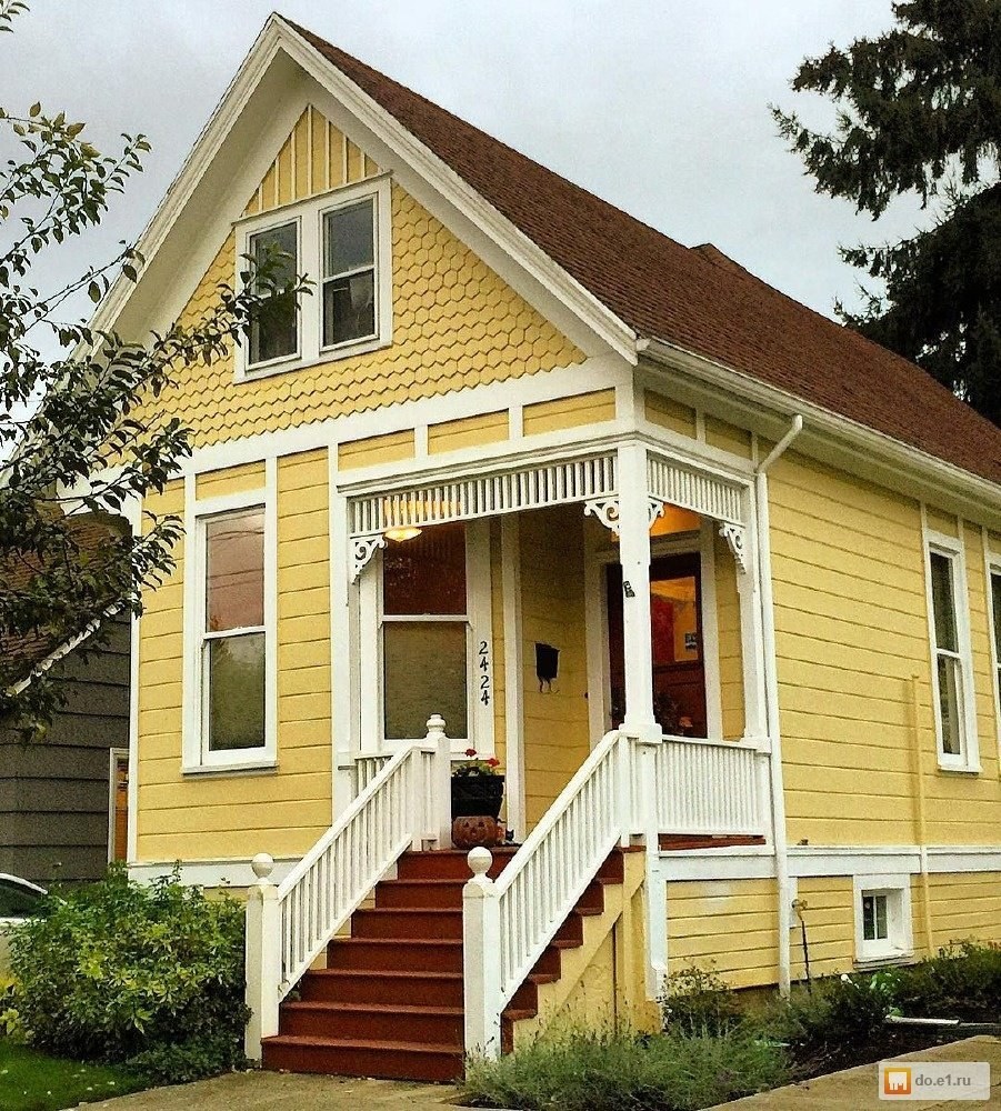 Деревянный дом снаружи