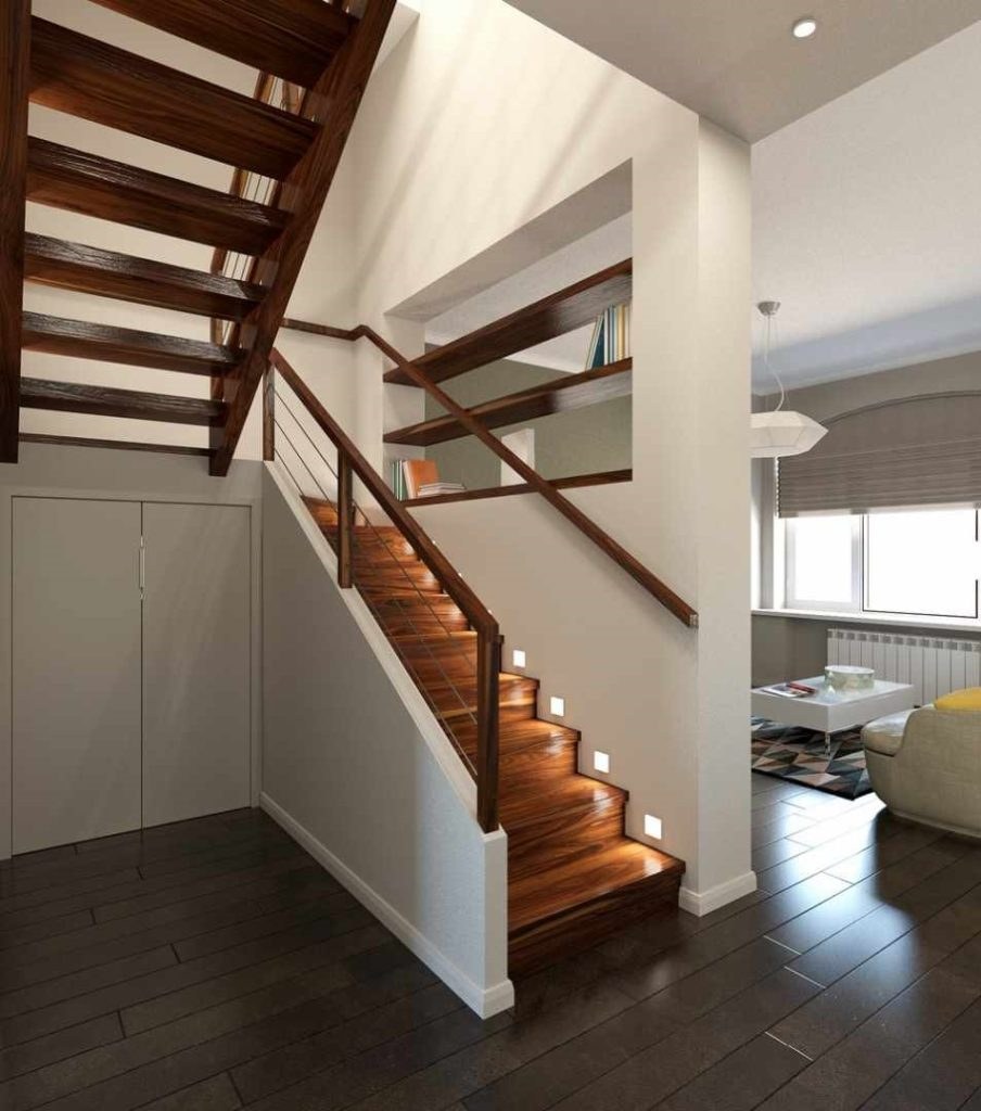 Межэтажная двухмаршевая лестница (техническая)