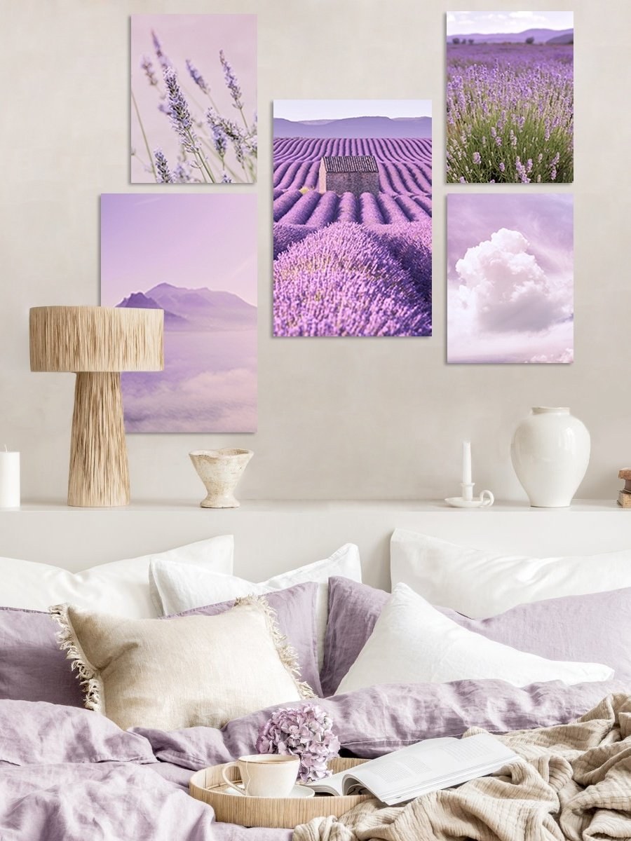 Картины с лавандой в интерьере