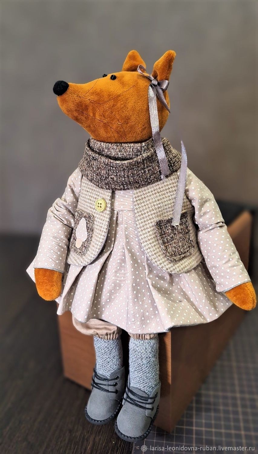 Интерьерная кукла лисичка (60 фото)