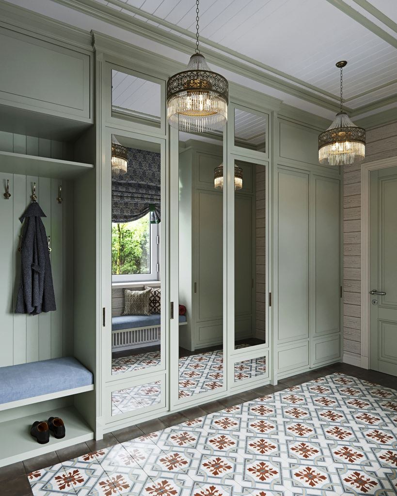 Прихожая в загородном доме