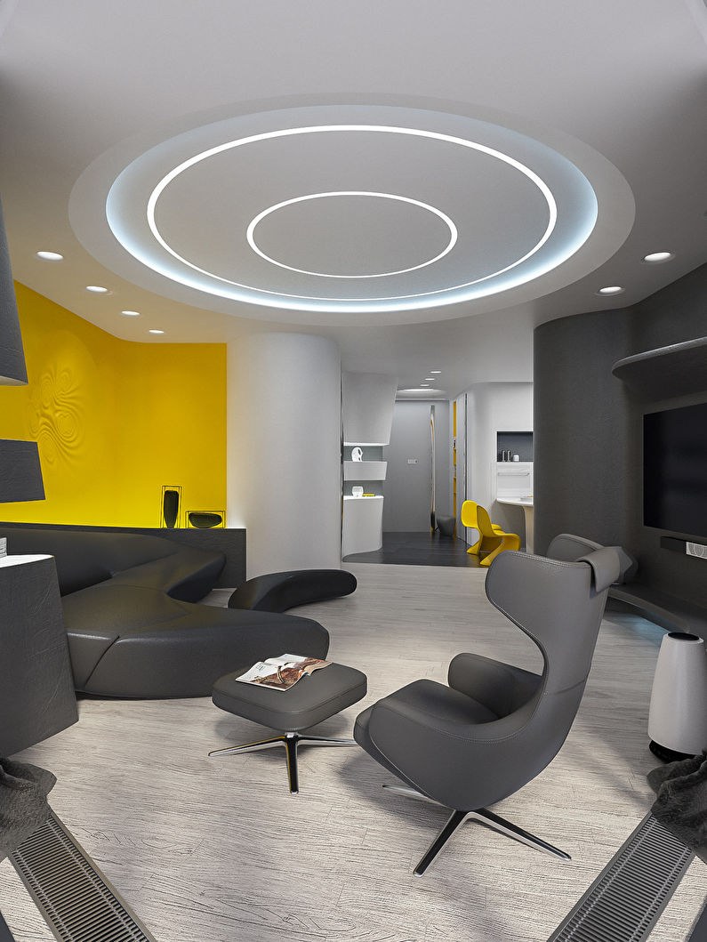 Плавные формы в интерьере