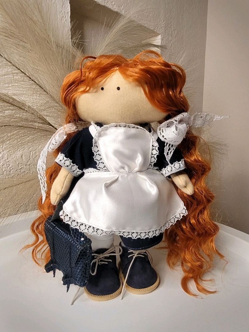 Интерьерная кукла рыжая (62 фото)