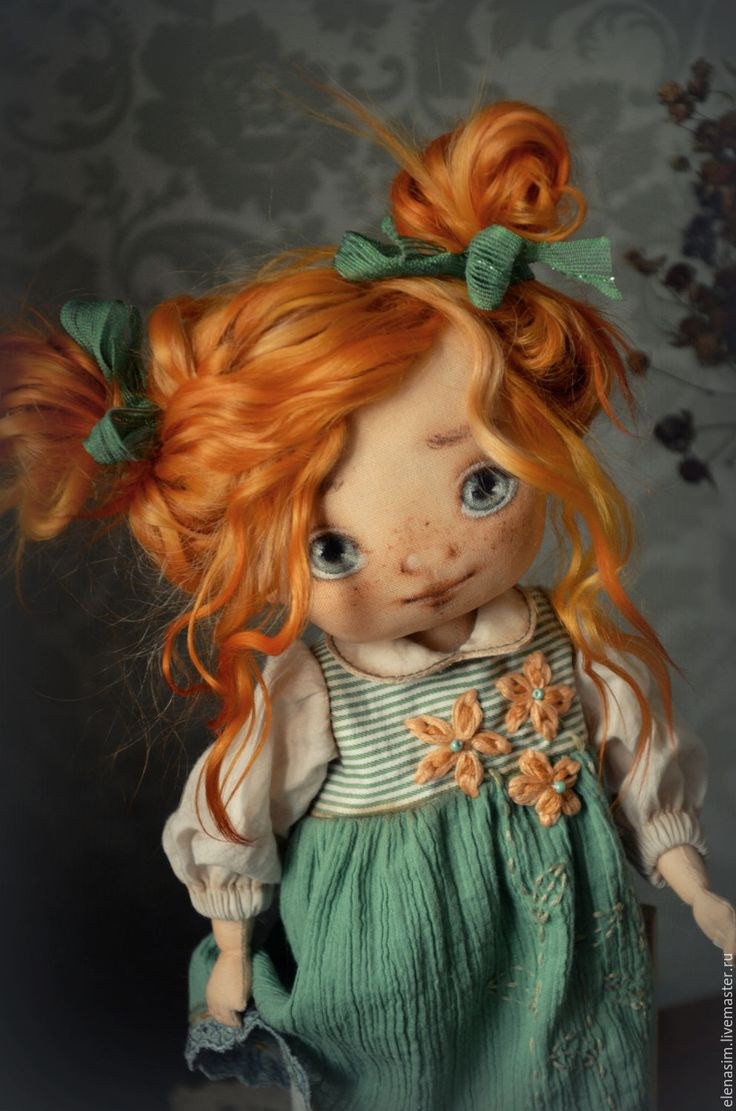 Рыжие текстильные куклы