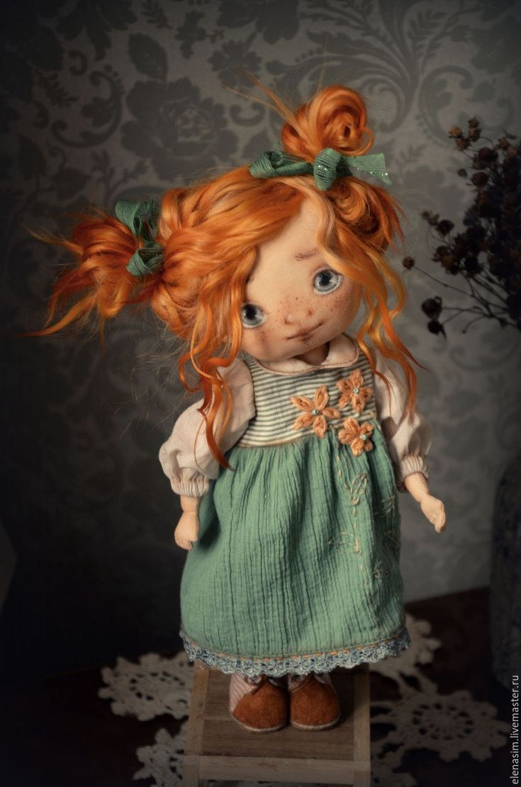 Рыжие текстильные куклы