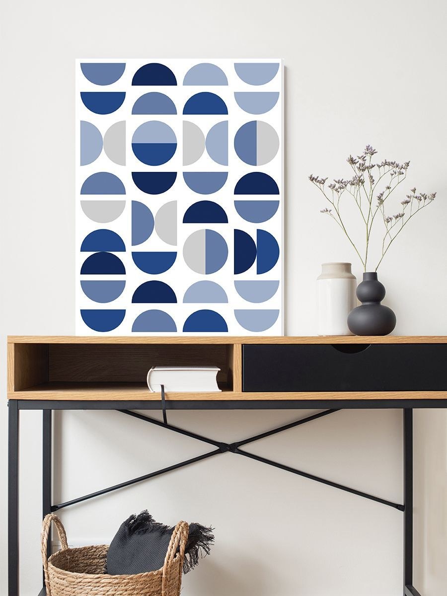 Картина с геометрией в интерьере (43 фото)