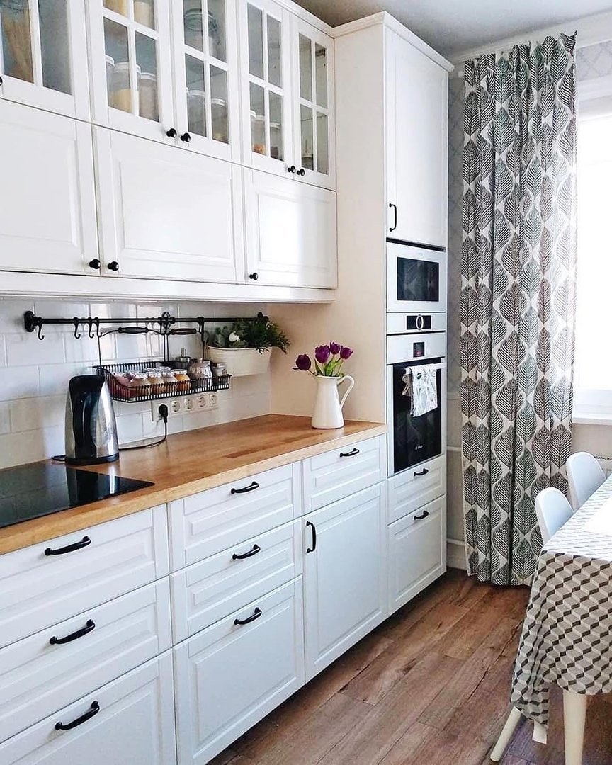 Кухня икеа Будбин белая