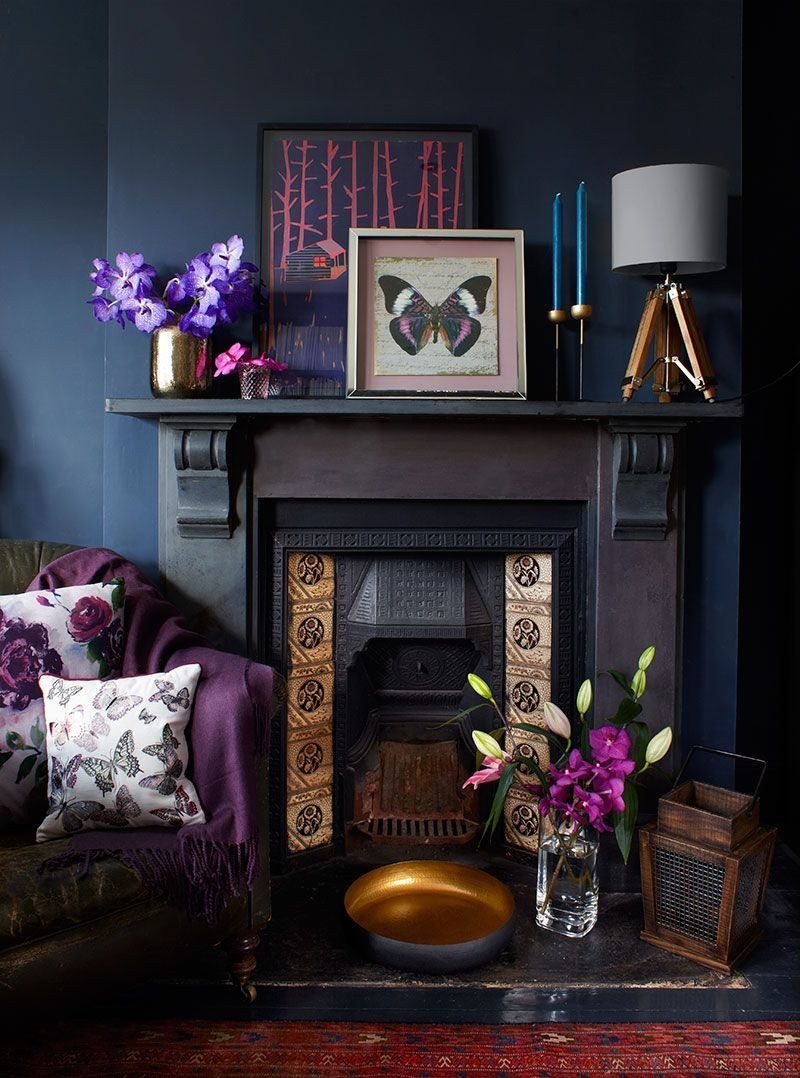 Фиолетовый цвет в интерьере