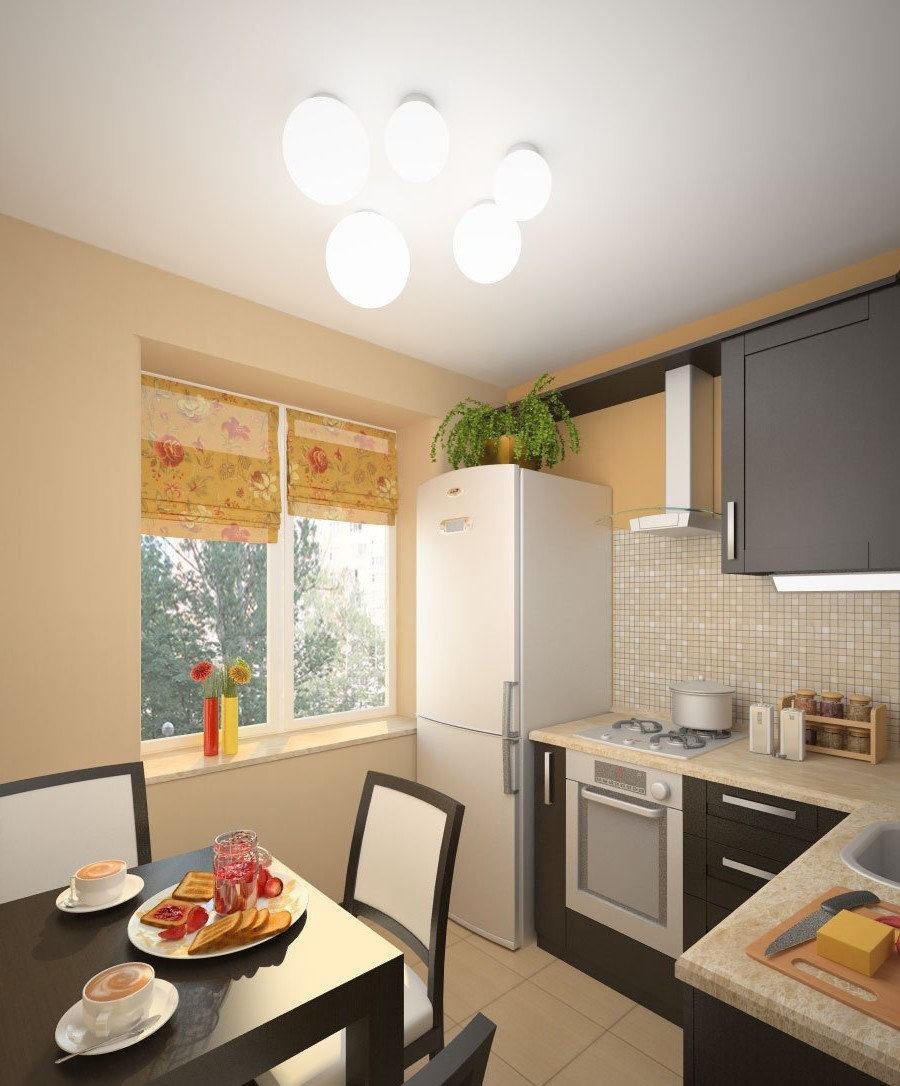 Кухня в хрущевке 5 кв м Лорето