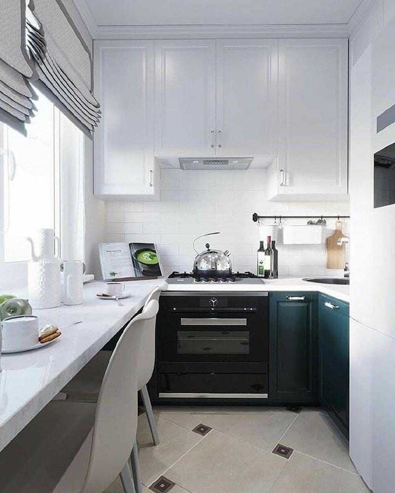 Кухня 6м2 угловая планировка