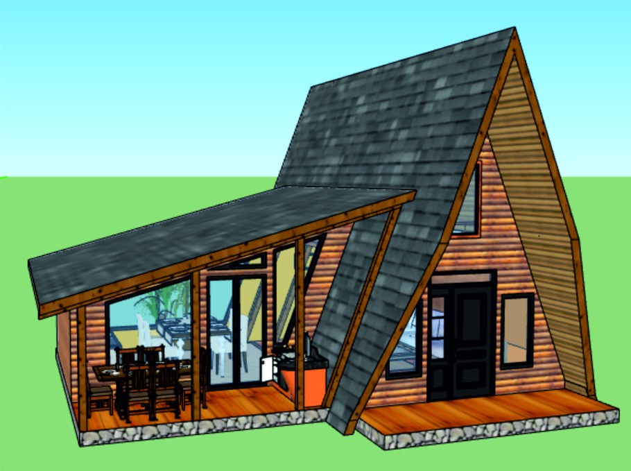 Дом шалаш а фрейм проект