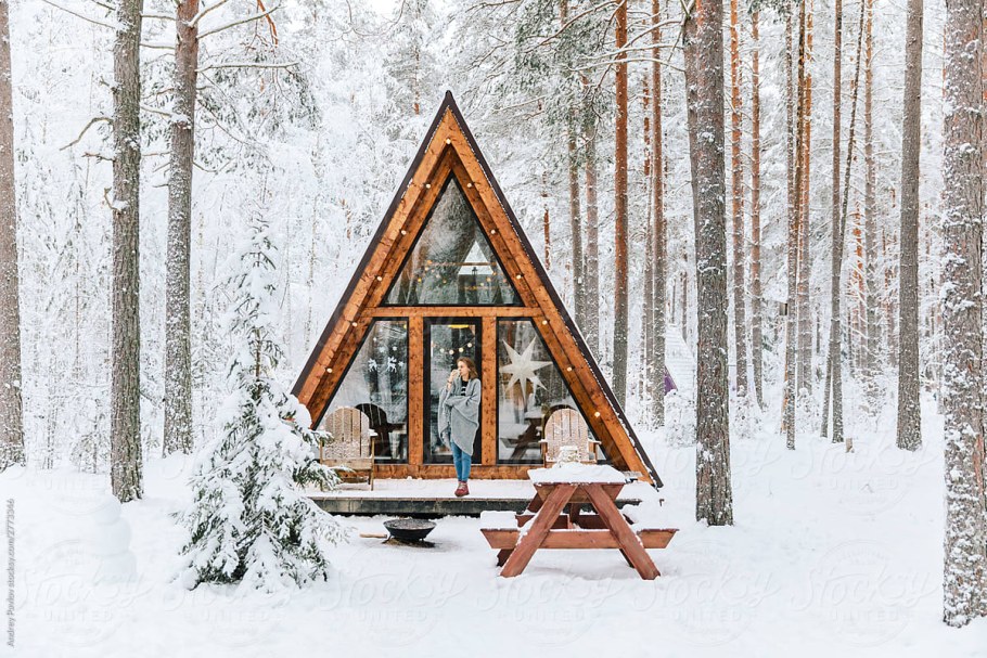 Дом шалаш зимний