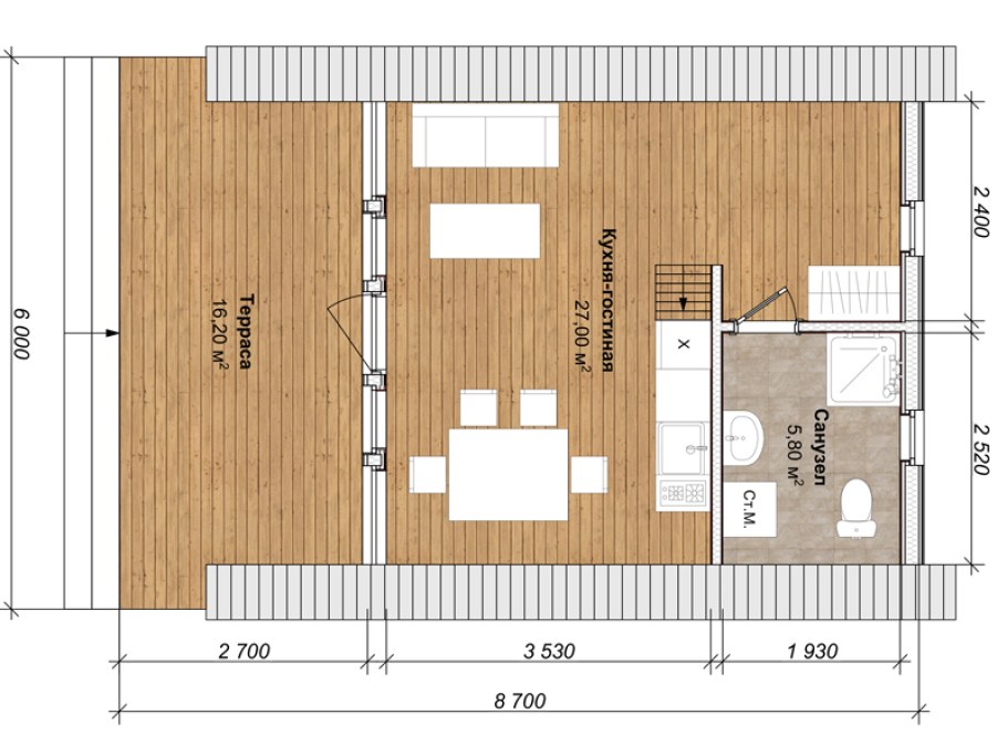 А фрейм 6 на 6