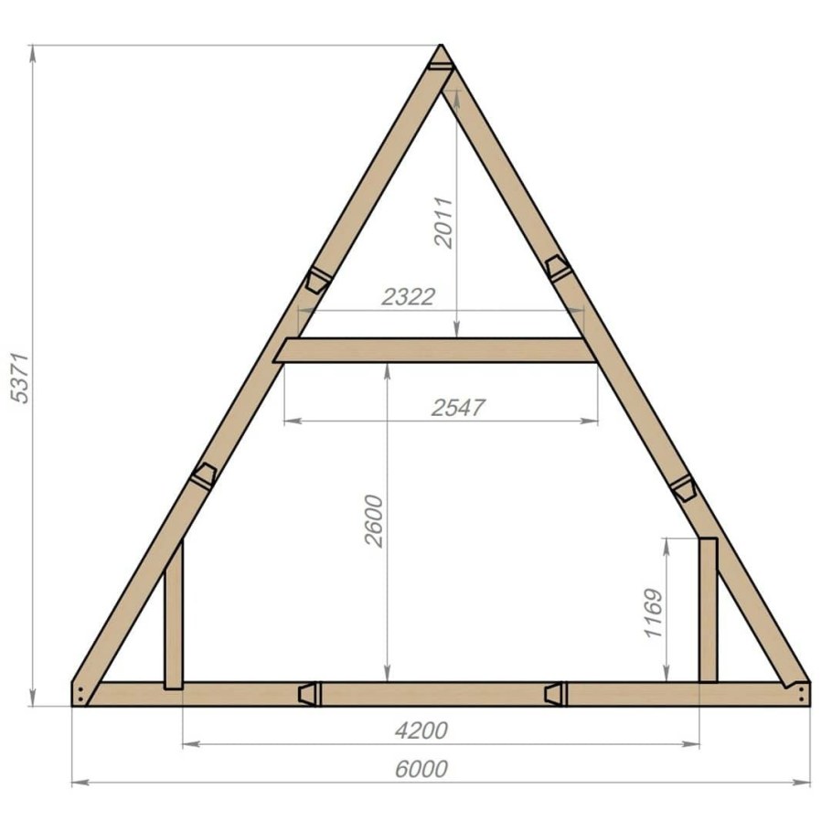 Дом шалаш а фрейм проект
