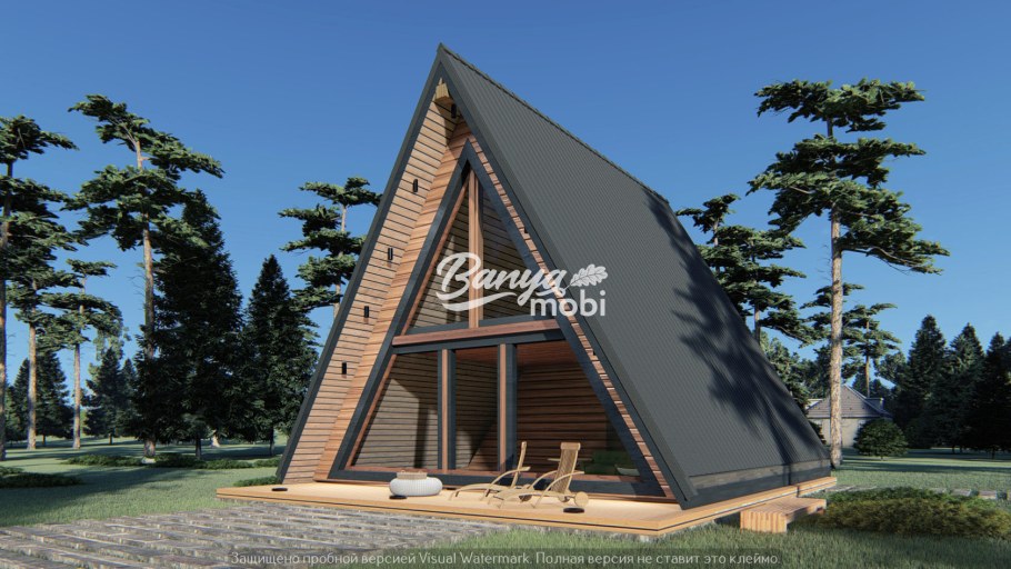 А фрейм дом 6х8