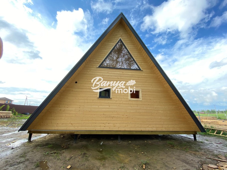 Баня а фрейм 6 на 6 проект