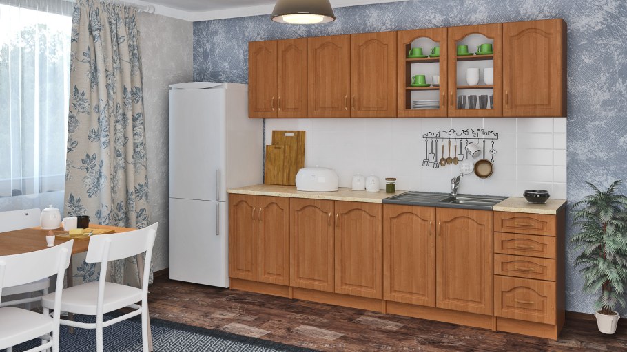 Кухня Оля ольха модульная