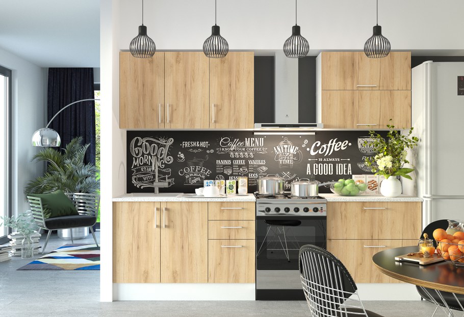 Модульная кухня Европа крафт золотой (