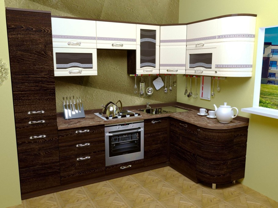 Кухонный гарнитур углом