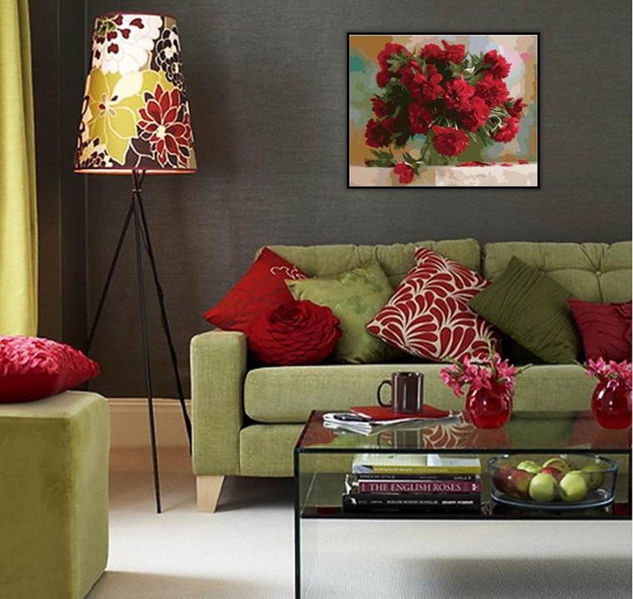 Салатовый диван в интерьере